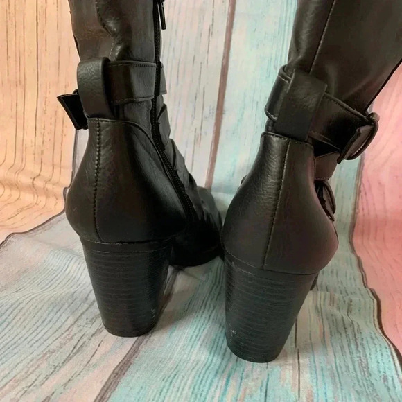 Natural soul by Naturalizer heel buckle round toe boots - Picture 7 of 14